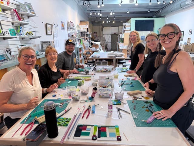 Jill Wise and Family at Glass Arts Collective